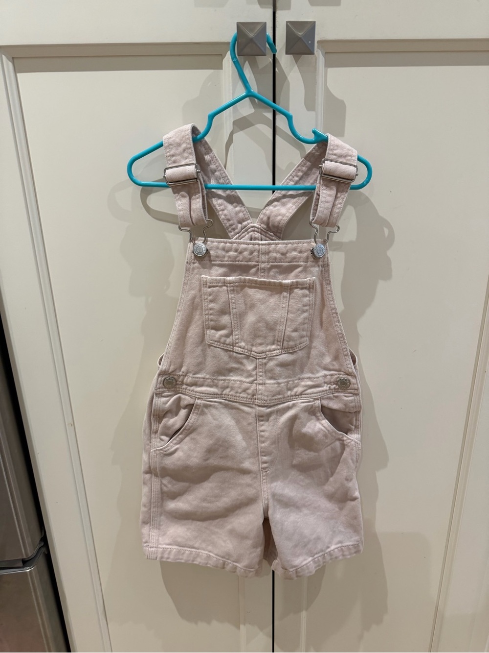 H&M 6t Kids Pink Short denim Overalls